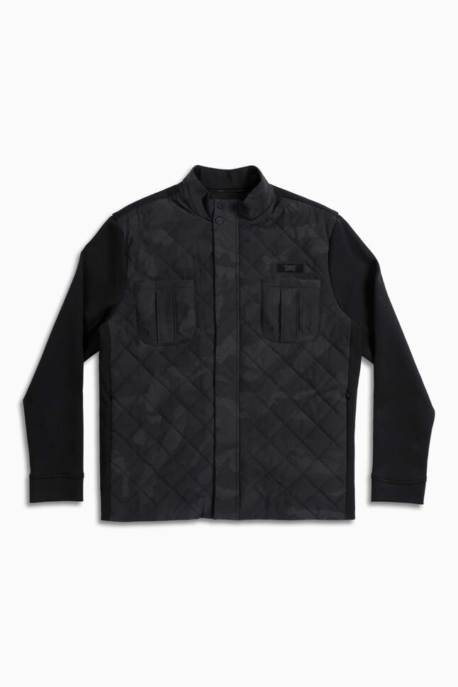 Quilted Fairway Camo Darkness Hybrid Jacket